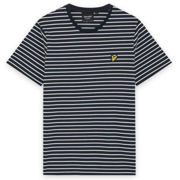 Lyle & Scott Breton T-shirt Navy/Wit