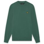 Lyle & Scott Cotton Crewneck Sweater Donker Groen