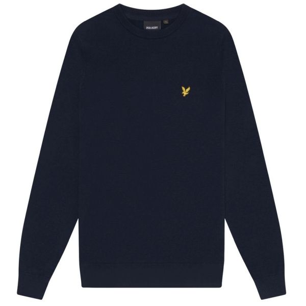 Lyle & Scott Cotton Crewneck Sweater Navy