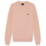 Lyle & Scott Cotton Crewneck Sweater Peach