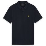 Lyle & Scott Cotton Knitted Polo Navy