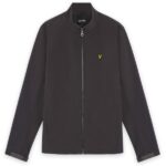 Lyle & Scott Mesh Back Funnel Neck Softshell Jack Antraciet