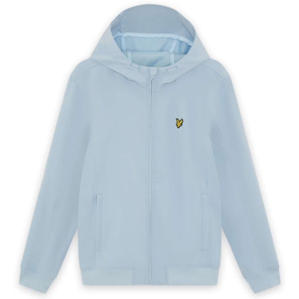 Lyle & Scott Mesh Back Softshell Jack Licht Blauw