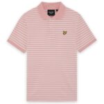 Lyle & Scott Pique Breton Polo Roze/Wit