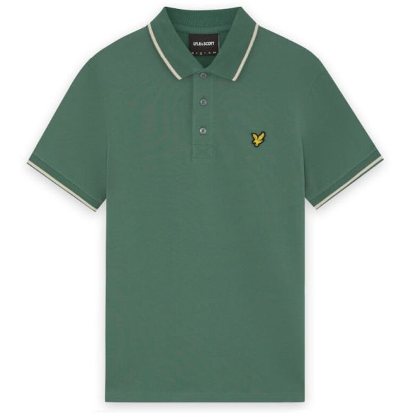 Lyle & Scott Tipped Polo Donker Groen