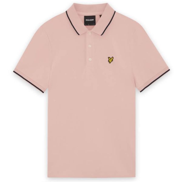 Lyle & Scott Tipped Polo Peach
