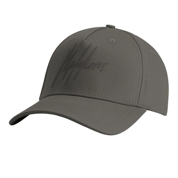 Malelions Striped Signature Cap Donker Groen