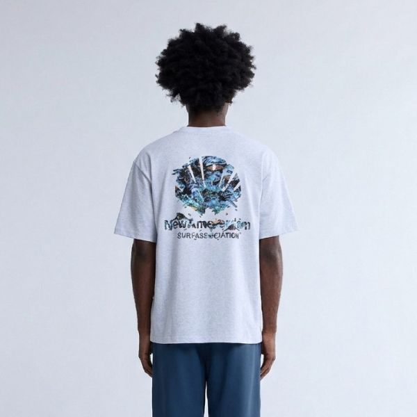 New Amsterdam Surf Association Dolphin T-shirt Grijs
