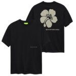 New Amsterdam Surf Association Hibiscus T-shirt Zwart