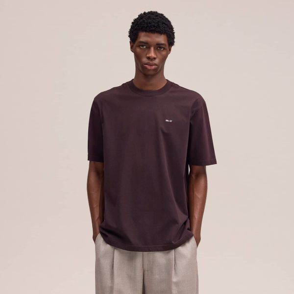 NN.07 Adam Emb T-shirt Bruin