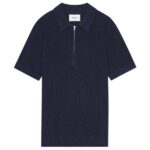 NN.07 Hansie Zip Polo Navy
