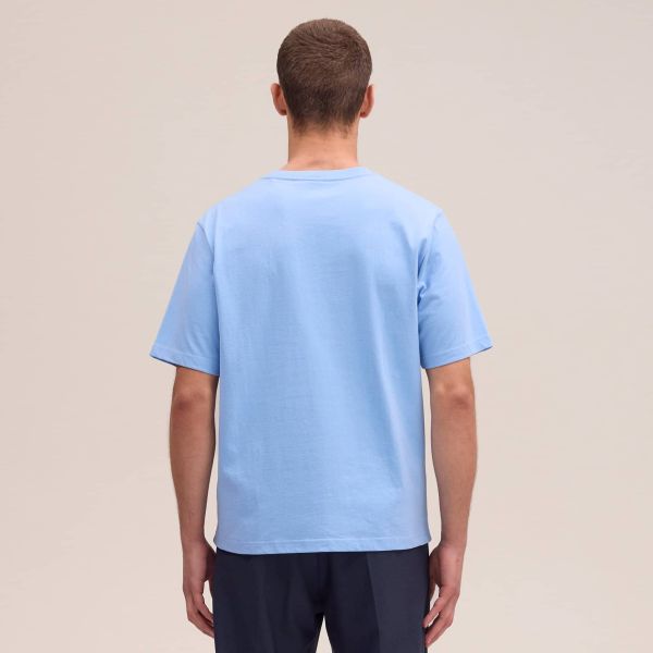 NN.07 Jett Embro T-shirt Licht Blauw