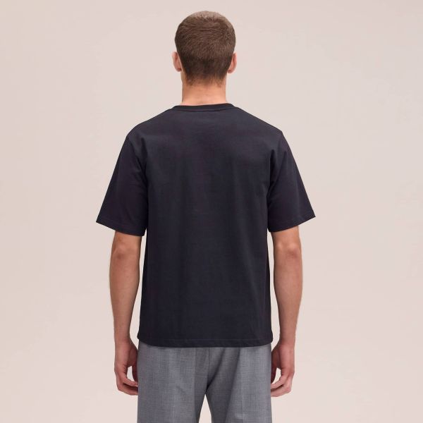 NN.07 Jett Embro T-shirt Zwart