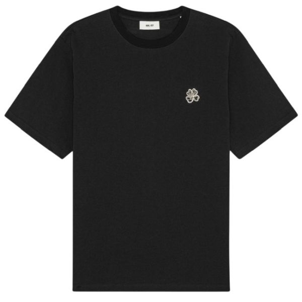 NN.07 Jett Embro T-shirt Zwart