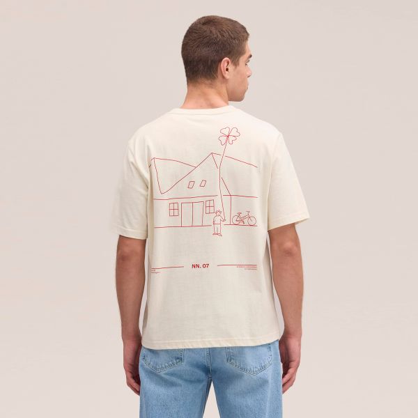 NN.07 Jett Print T-shirt Off White