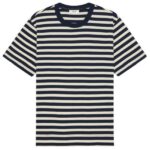 NN.07 Pedro Striped T-shirt Navy/Wit