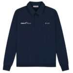 Olaf Script Friends Oversized Polo Navy