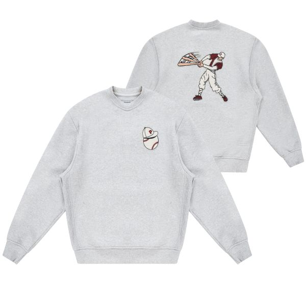 PAL Sporting Goods At Bat Sweater Grijs