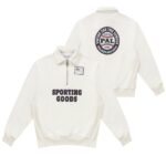PAL Sporting Goods Swing For The Fences Half Zip Sweater Off White