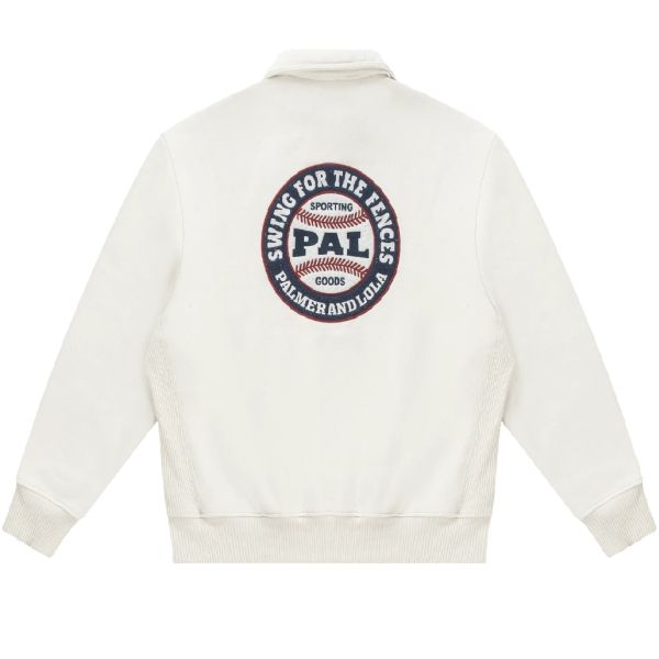 PAL Sporting Goods Swing For The Fences Half Zip Sweater Off White