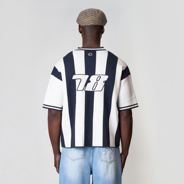 Quotrell Alessio Knitted Polo Navy/Wit