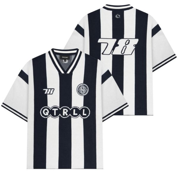 Quotrell Alessio Knitted Polo Navy/Wit