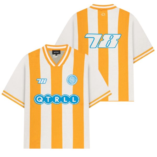 Quotrell Alessio Knitted Polo Oranje/Wit