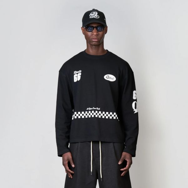 Quotrell Racing Longsleeve T-shirt Zwart