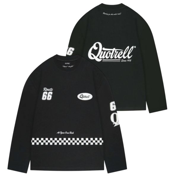 Quotrell Racing Longsleeve T-shirt Zwart