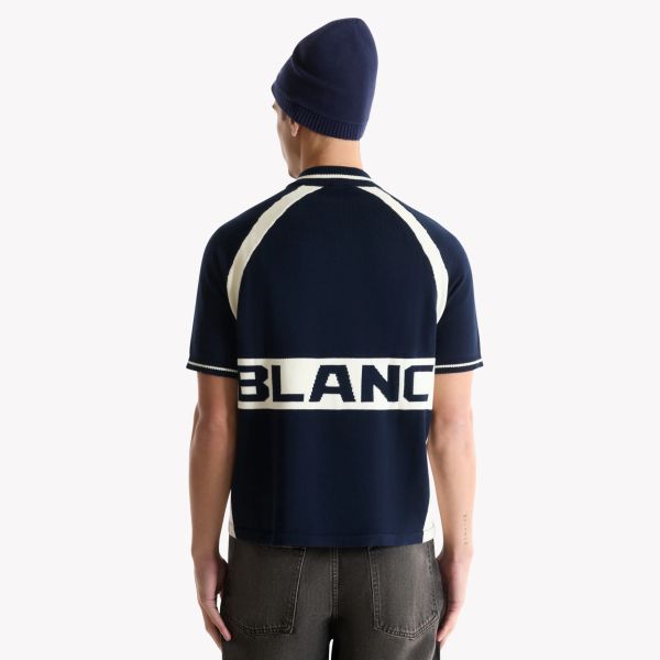 Saint Blanc Cycling Knit Polo Donker Blauw