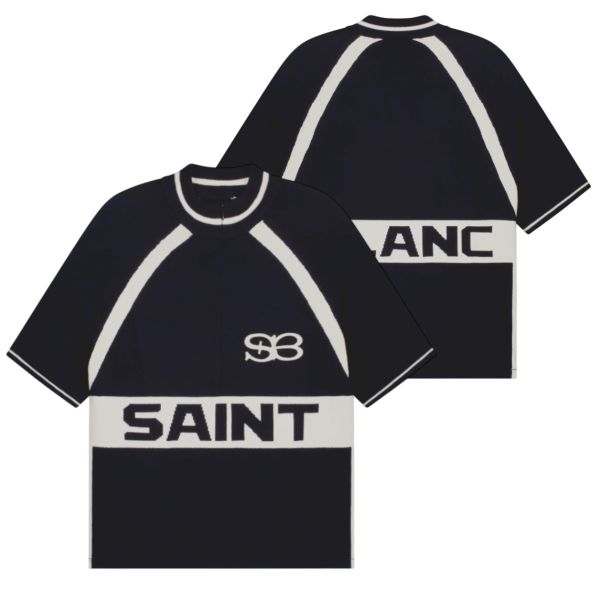 Saint Blanc Cycling Knit Polo Donker Blauw