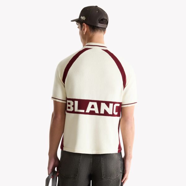 Saint Blanc Cycling Knit Polo Off White