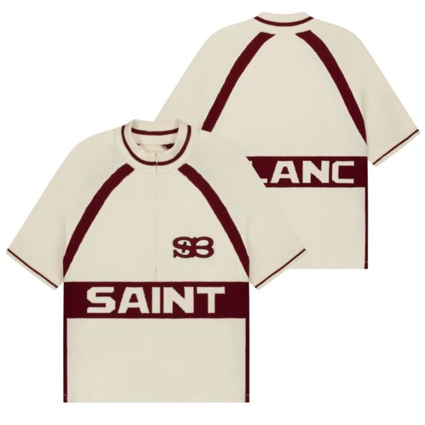 Saint Blanc Cycling Knit Polo Off White