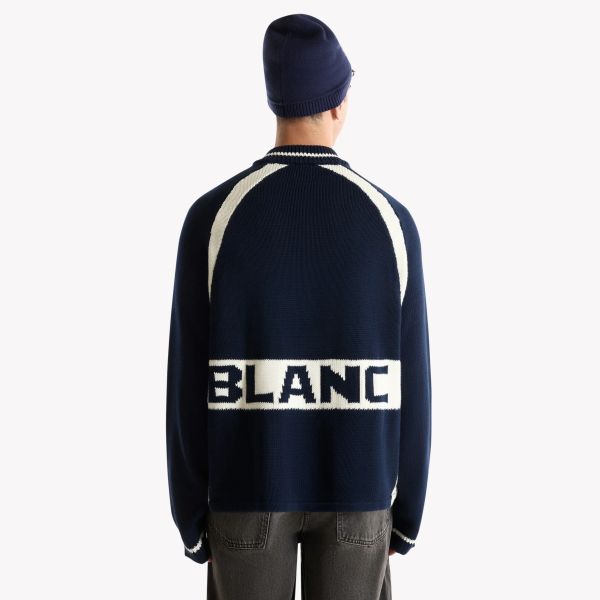 Saint Blanc Heavy Cycling Knit Sweater Donker Blauw