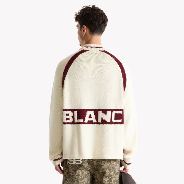 Saint Blanc Heavy Cycling Knit Sweater Off White