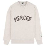 The Mercer Brand Logo Sweater Off White