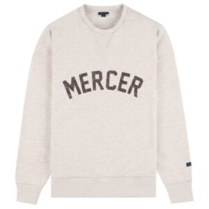 The Mercer Brand Logo Sweater Off White
