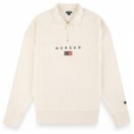 The Mercer Brand Quarter Zip Sweater Off White