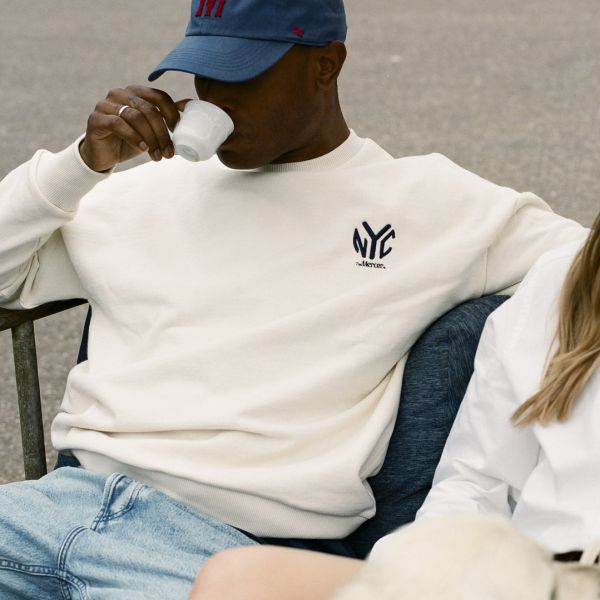 The Mercer Brand The Subway Sweater Off White