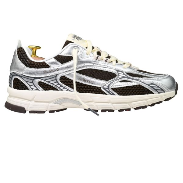 The Mercer Brand The Re-Run Twin Mesh Sneaker Grijs/Bruin