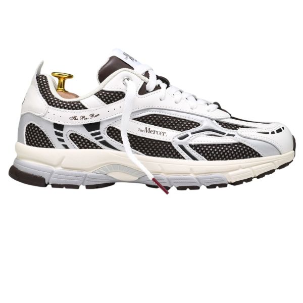 The Mercer Brand The Re-Run White Silver Sneaker Wit/Bruin