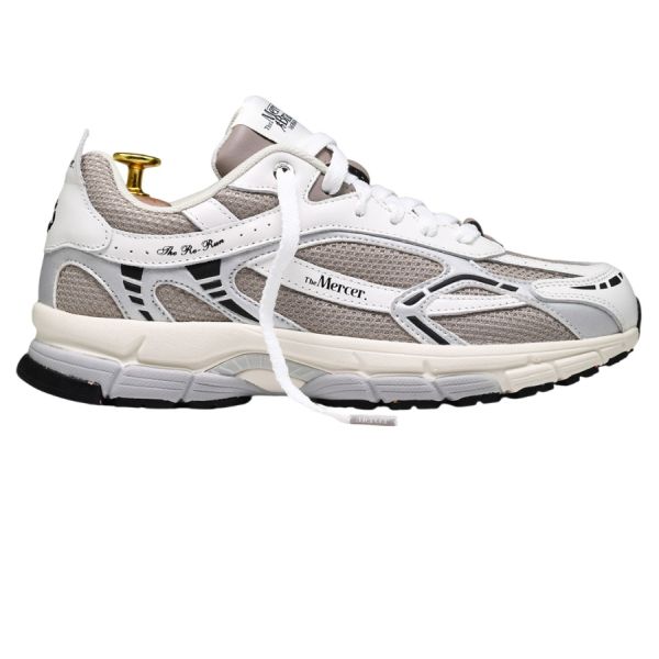The Mercer Brand The Re-Run White Silver Sneaker Wit/Cognac