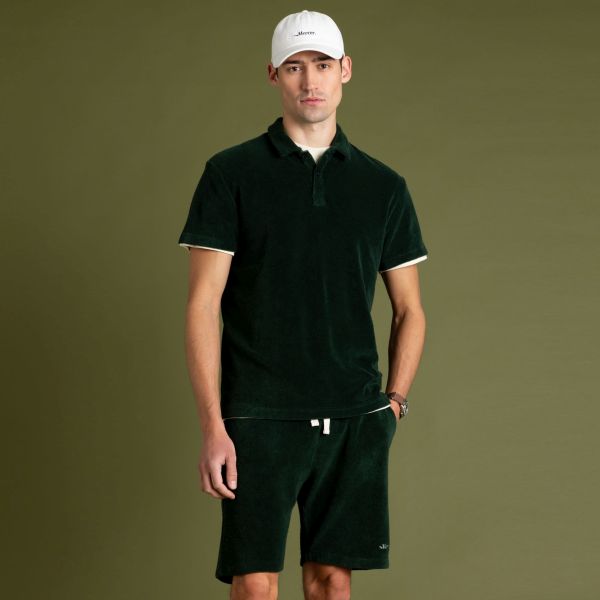 The Mercer Brand Terry Toweling Zomerset Donker Groen