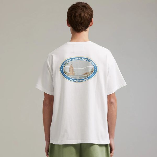 Ange Projects Summer Poem T-shirt Wit