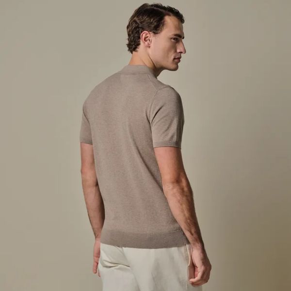 Profuomo Luxury Basic Polo Beige