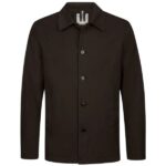 Profuomo Normal Fit Overshirt Donker Bruin