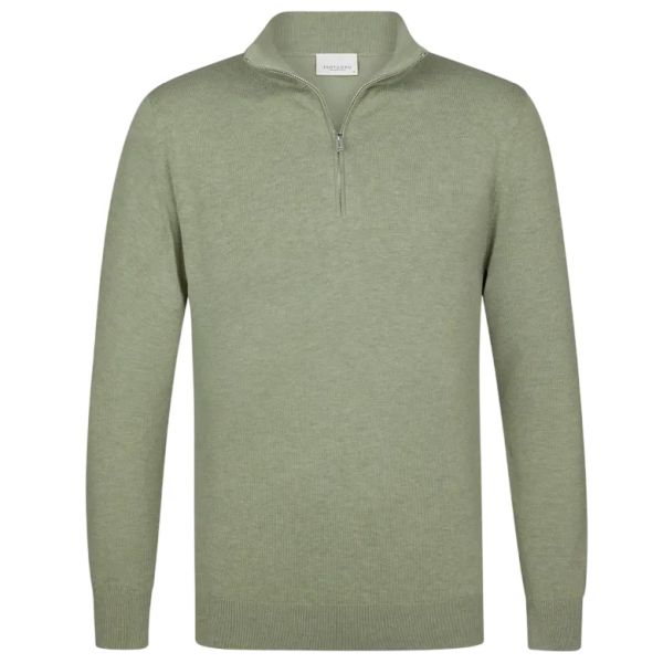 Profuomo Luxury Half Zip Sweater Groen