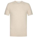 Profuomo Cotton Linen T-shirt Off White