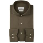Profuomo Knitted Overhemd Bruin