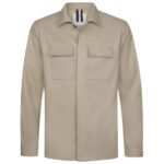 Profuomo Linen Cotton Overshirt Beige